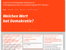 Tablet Screenshot of geschichtsverbund-thueringen.de